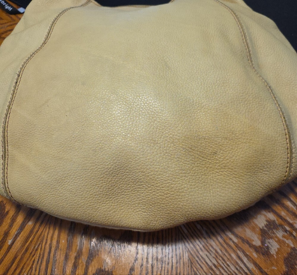 Lucky Brand Mustard Yellow Leather Hobo Bag - Picture 6 of 7